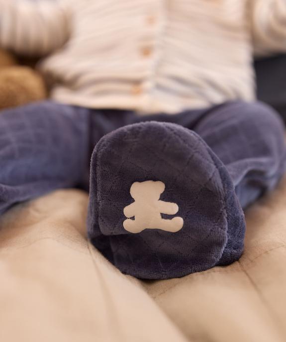 Pyjama velours 2 pièces bébé garçon - LuluCastagnette vue7 - LULU CASTAGNETTE GEMO FOR GOOD - GEMO