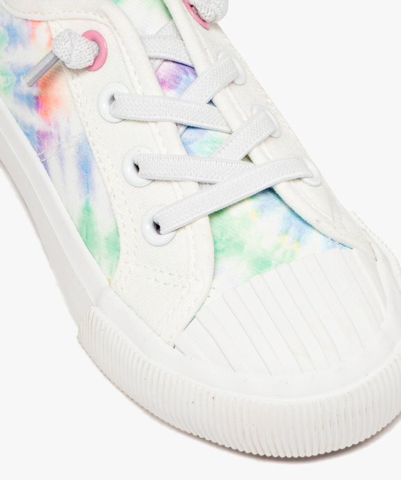 Baskets fille en toile effet tie and dye  vue7 - GEMO 4G FILLE - GEMO