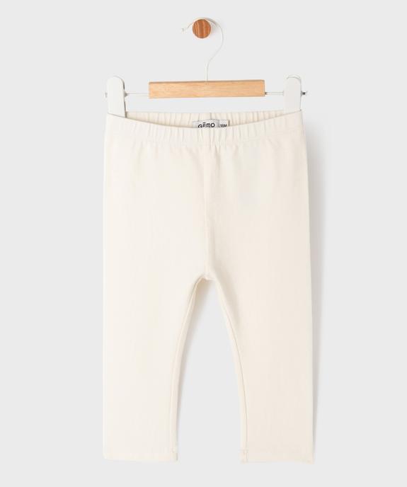 Legging uni en maille résistante bébé fille vue1 - GEMO(BEBE DEBT) - GEMO