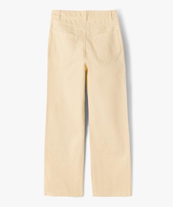 Jean straight taille ajustable fille vue4 - GEMO (JUNIOR) - GEMO