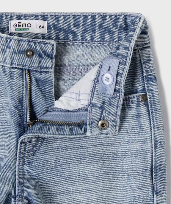 Jean Regular avec taille ajustable garçon vue5 - GEMO 4G GARCON - GEMO