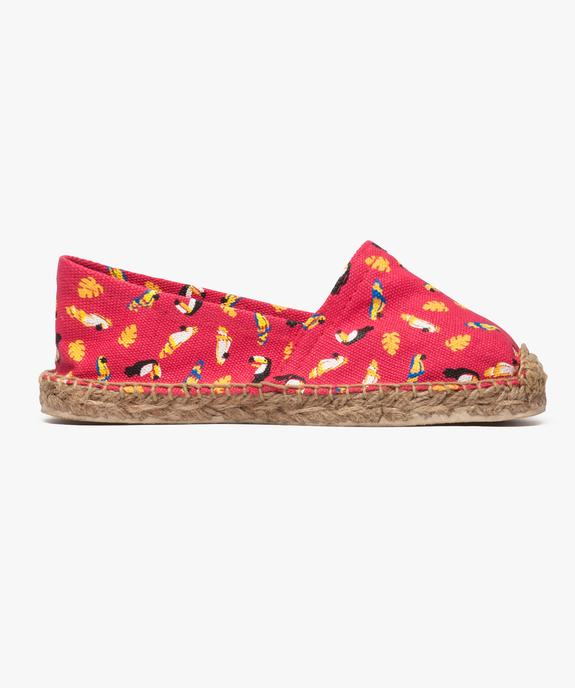 Espadrilles motif tropical vue1 - GEMO (PLAGE) - GEMO