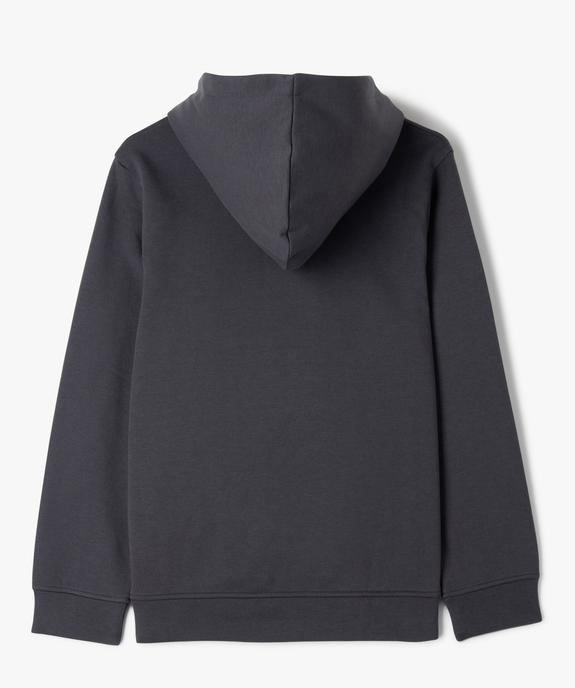 Sweat à capuche avec inscription garçon vue3 - GEMO (JUNIOR) - GEMO