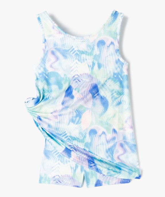 Robe fille avec combishort intégré en microfibre vue2 - GEMO (ENFANT) - GEMO