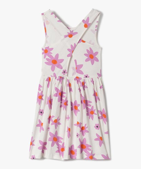 Robe fille imprimée avec bretelles croisées dans le dos vue3 - GEMO (ENFANT) - GEMO