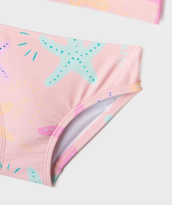 Maillot de bain 2 pièces à motifs étoiles de mer bébé fille vue3 - GEMO(BEBE DEBT) - GEMO