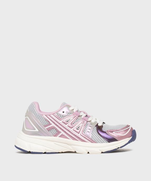 Baskets fille running en mesh avec détails effet métallisé vue1 - LOVELY WINGS - GEMO