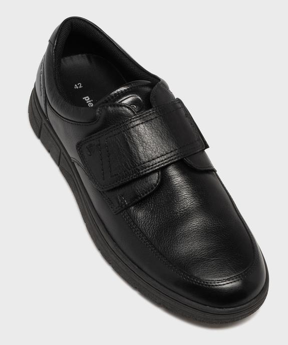 Mocassins homme confort en cuir et à scratch - Pierre Cardin Diffusion vue12 - PIERRE CARDIN CONFORT - GEMO