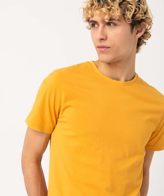 Tee-shirt à manches courtes et col rond homme vue2 - GEMO 4G HOMME - GEMO