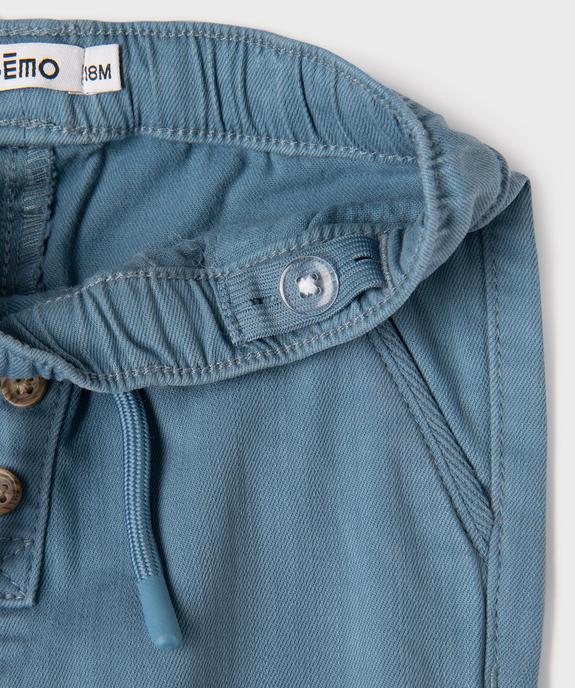 Pantalon chino avec taille ajustable bébé garçon vue3 - GEMO(BEBE DEBT) - GEMO
