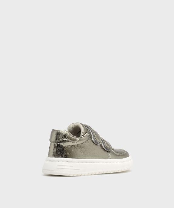 Baskets basses brillantes à scratch fille vue4 - LOVELY WINGS GEMO FOR GOOD - GEMO