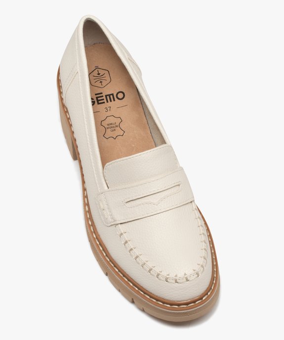 Mocassins femme avec épaisse semelle crantée - 5 Miles vue6 - 5 MILES - GEMO