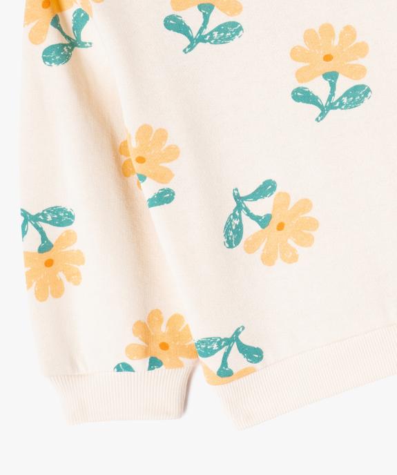 Sweat molletonné bébé fille avec motifs et message vue2 - GEMO 4G BEBE - GEMO