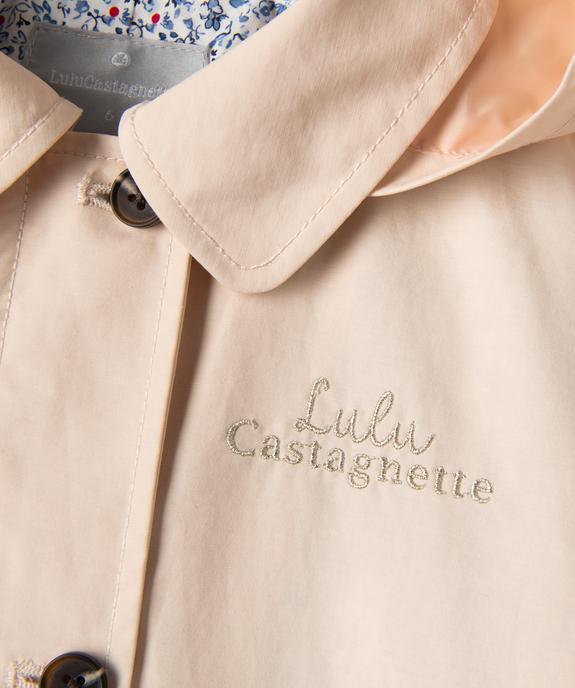 Trench à capuche en matière déperlante fille - LuluCastagnette vue1 - LULU CASTAGNETTE GEMO FOR GOOD - GEMO