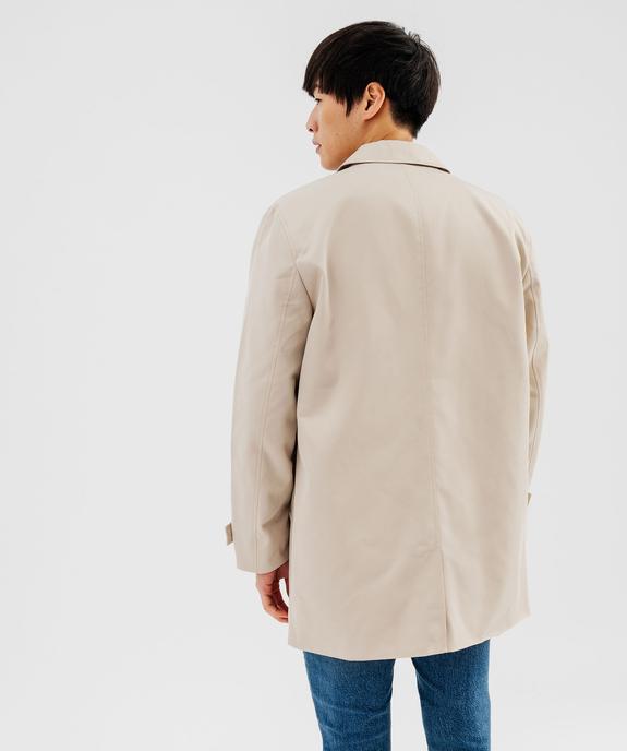 Imperméable zippé mi-long homme vue4 - GEMO (HOMME) - GEMO
