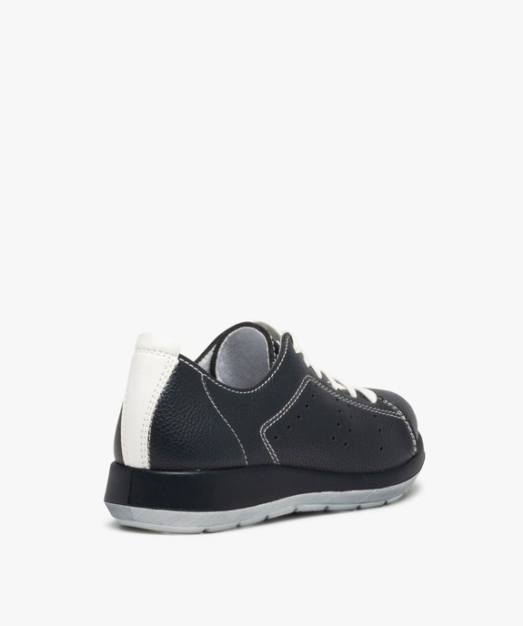 Baskets femme confort unies à lacets vue4 - GEMO (CONFORT) - GEMO