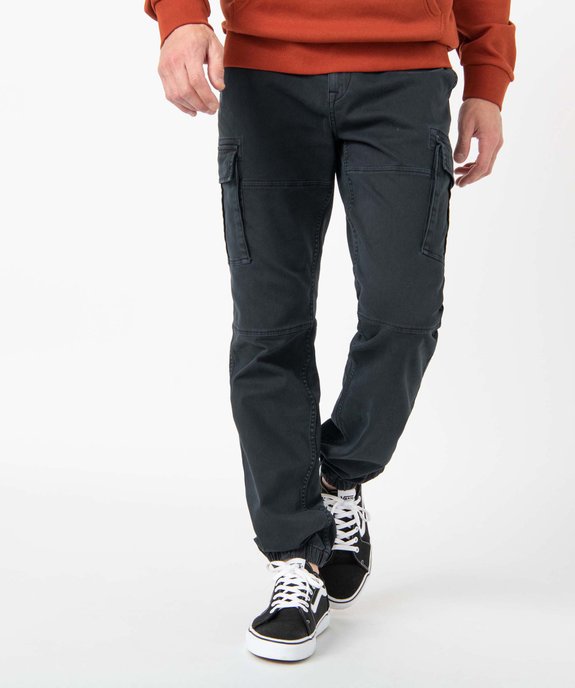 Pantalon cargo coupe Straight homme vue1 - GEMO 4G HOMME - GEMO