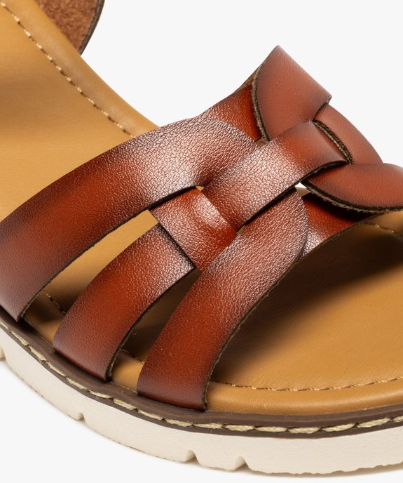 Sandales à brides avec talon compensé et semelle sport femme - Valentina Baldano vue7 - VALENTINA BALDA - GEMO