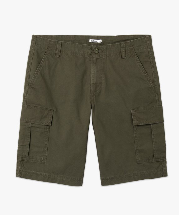 Bermuda cargo en toile homme vue7 - GEMO 4G HOMME - GEMO