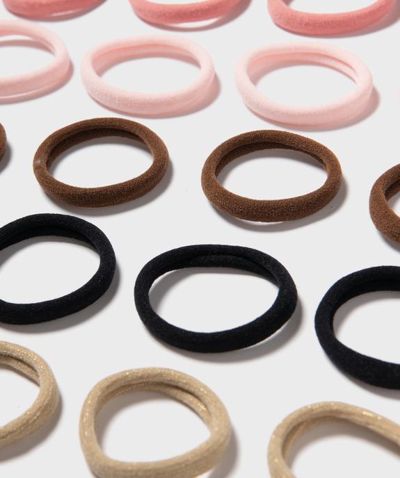 Elastiques ronds pour cheveux fille (lot de 20) vue2 - GEMO (ACCESS) - GEMO