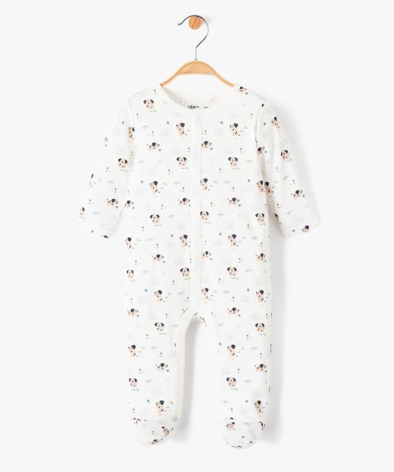 Pyjama dors-bien ouverture ventrale pressionné motif chien bébé vue1 - GEMO(BB COUCHE) - GEMO