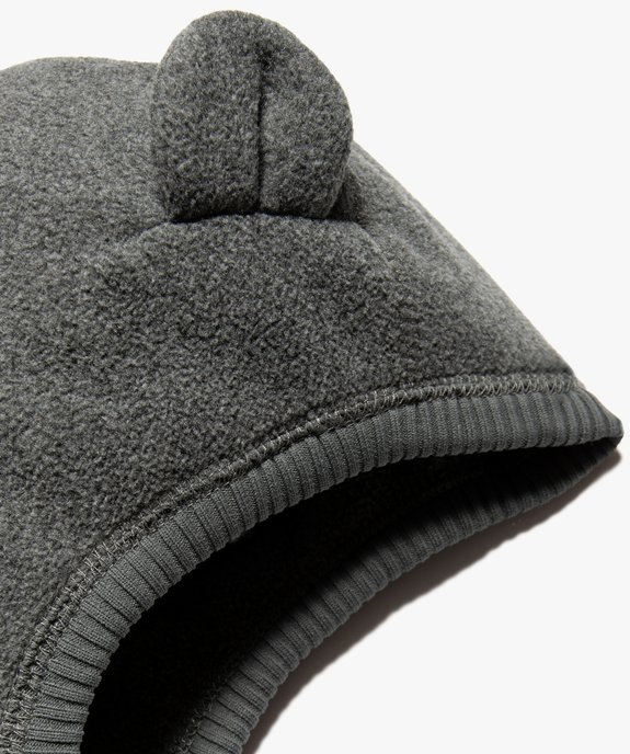 Cagoule garçon en maille polaire avec oreilles vue2 - GEMO(BEBE DEBT) - GEMO