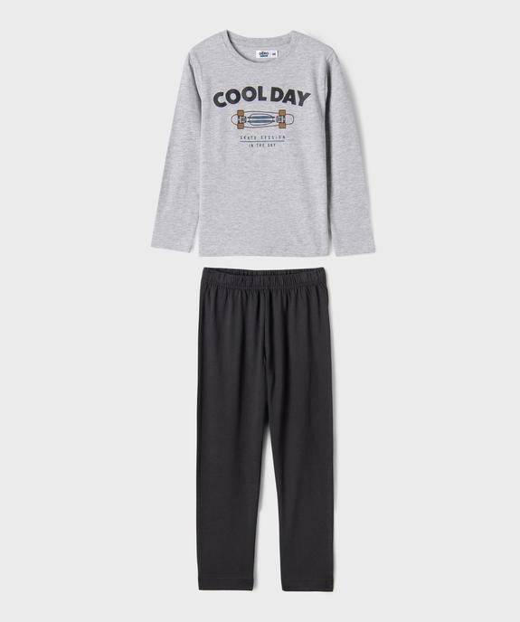 Pyjama 2 pièces en coton imprimé garçon vue1 - GEMO 4G GARCON - GEMO