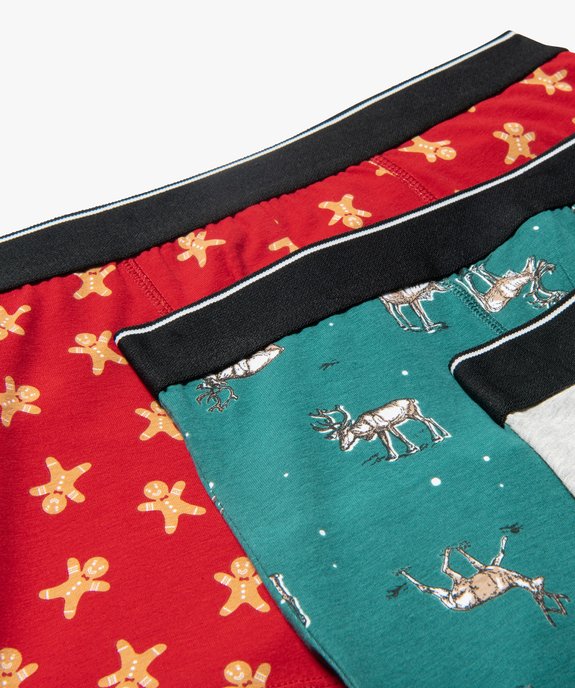 Boxers homme dans boite cadeau (lot de 3) vue3 - GEMO 4G HOMME - GEMO