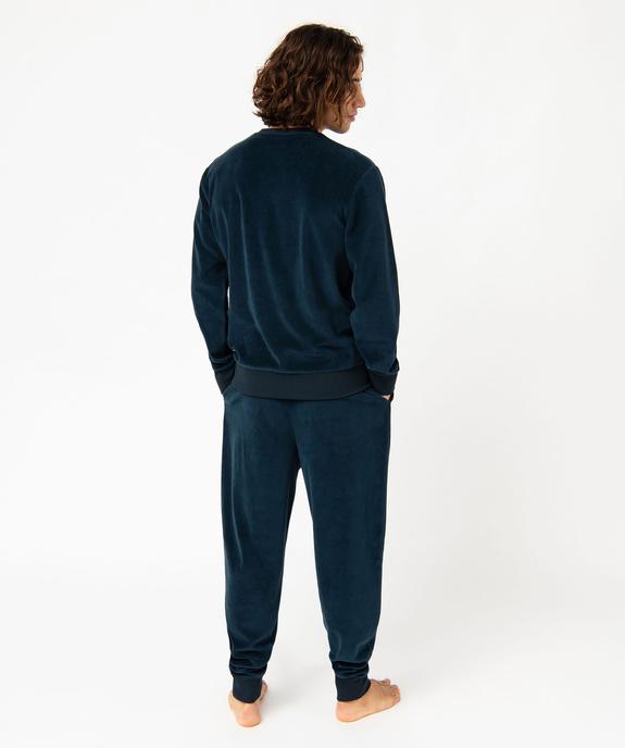 Pyjama en velours 2 pièces homme vue3 - GEMO(HOMWR HOM) - GEMO