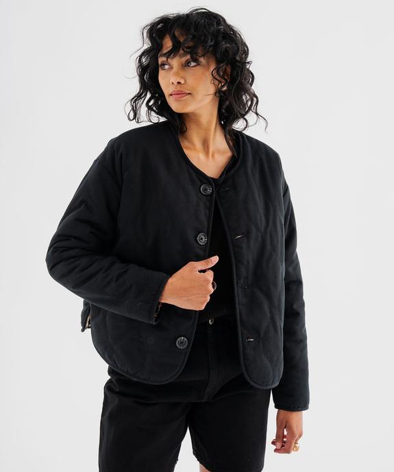 Veste en sherpa réversible femme vue4 - GEMO 4G FEMME - GEMO