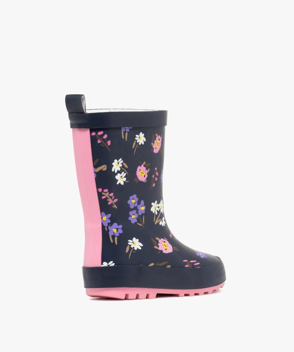 Bottes de pluie fille en caoutchouc fourrées et à motifs vue5 - LOVELY WINGS - GEMO