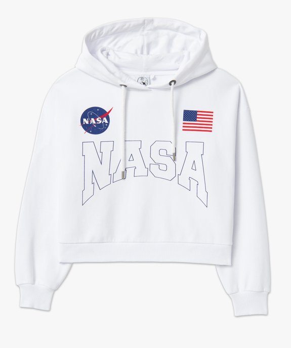 Sweat femme court à capuche - Nasa vue4 - NASA - GEMO
