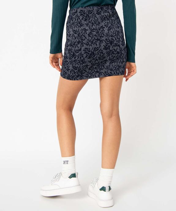 Jupe femme imprimée coupe droite vue3 - GEMO(FEMME PAP) - GEMO
