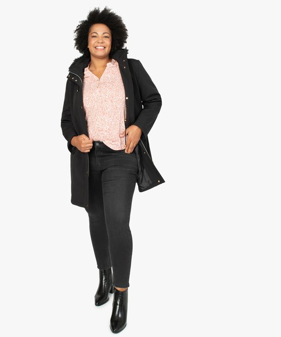 Jean femme grande taille coupe Slim 4 poches extensible vue5 - GEMO (G TAILLE) - GEMO