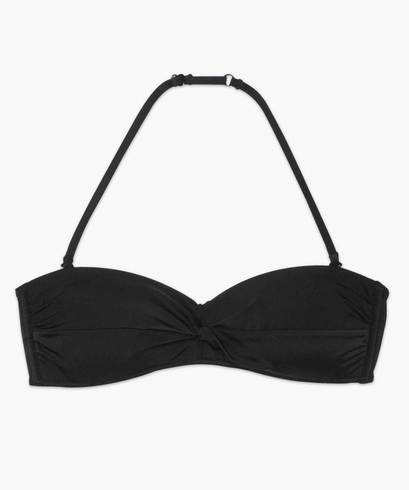 Haut de maillot de bain femme bandeau à bretelles amovibles vue4 - GEMO (PLAGE) - GEMO