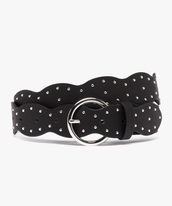 Ceinture à forme originale et clous dorés femme vue1 - GEMO (ACCESS) - GEMO