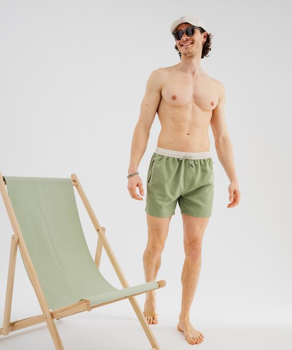 Short de bain bicolore homme - Roadsign vue1 - ROADSIGN GEMO FOR GOOD D - GEMO