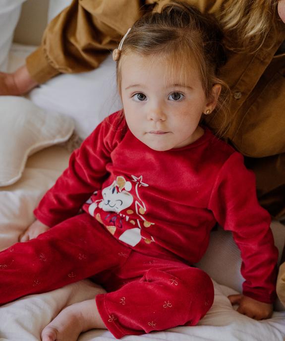 Pyjama en velours 2 pièces spécial Noël bébé vue6 - GEMO 4G BEBE - GEMO