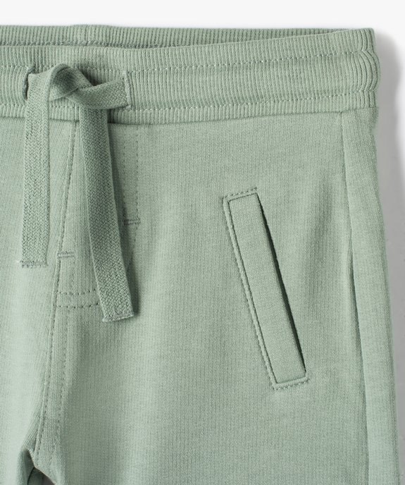 Short bébé garçon en maille avec ceinture bord-côte vue2 - GEMO(BEBE DEBT) - GEMO