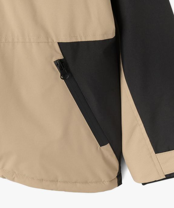 Blouson à capuche doublé polaire garçon - GEMO 4G GARCON Blouson à capuche doublé polaire garçon vue2 - GEMO 4G GARCON - GEMO