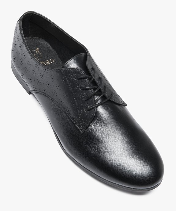 Derbies en cuir  souple vue5 - GEMO (CASUAL) - GEMO