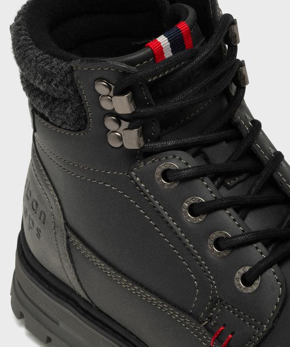 Boots à semelle crantée et doublure chaude double fermeture homme - Urban Step vue6 - URBAN STEPS GEMO FOR GOOD - GEMO