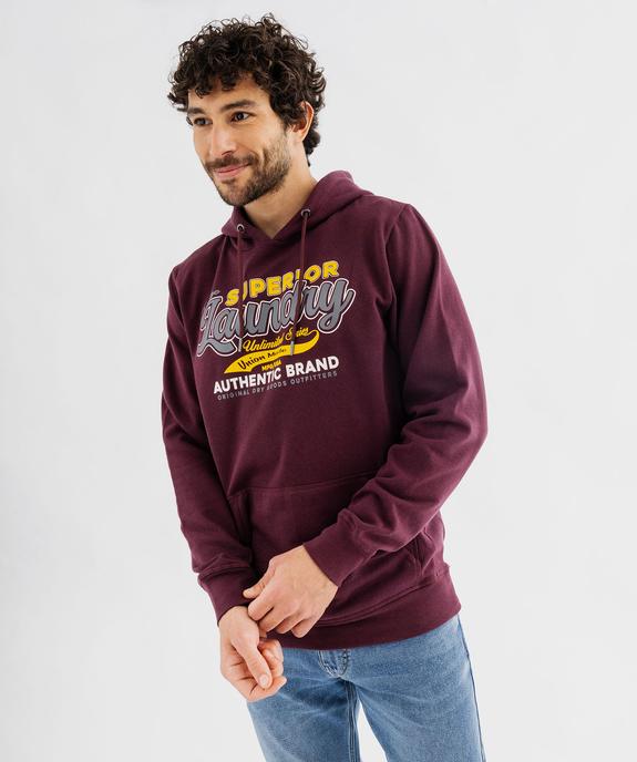 Sweat à capuche avec inscriptions homme - Tokyo Laundry vue1 - TOKYO LAUNDRY - GEMO