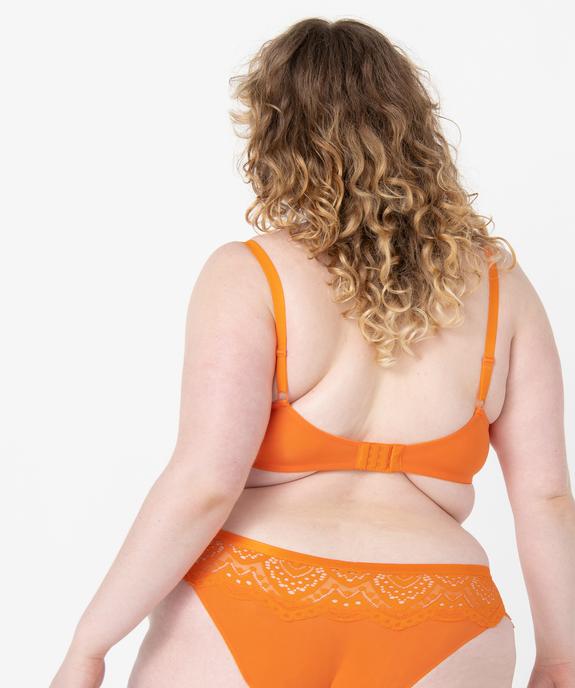 Soutien-gorge femme grande taille en dentelle et microfibre  vue2 - GEMO(HOMWR FEM) - GEMO