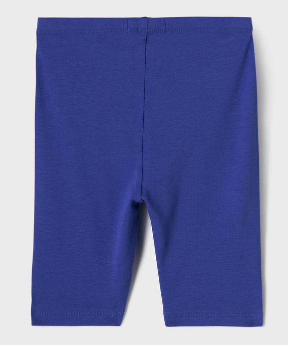 Legging court cycliste uni fille vue6 - GEMO 4G FILLE - GEMO