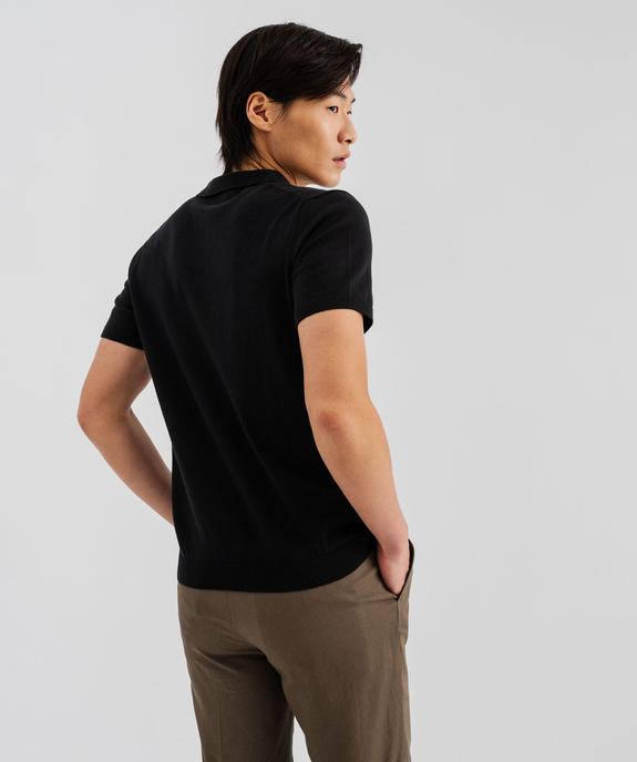 Polo à manches courtes en maille homme vue3 - GEMO 4G HOMME - GEMO