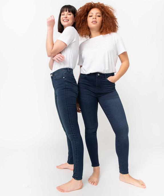 Jean femme coupe skinny taille haute vue6 - GEMO 4G FEMME - GEMO