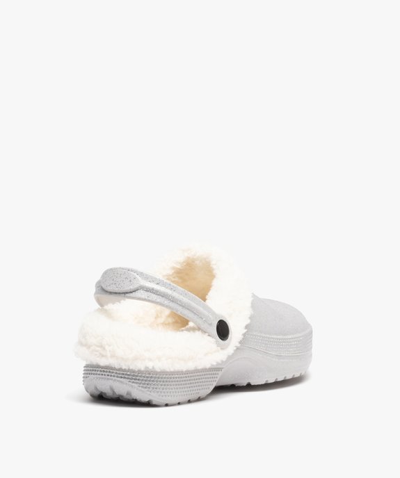 Chaussons femme sabots fourrés doublure amovible vue4 - GEMO(HOMWR FEM) - GEMO