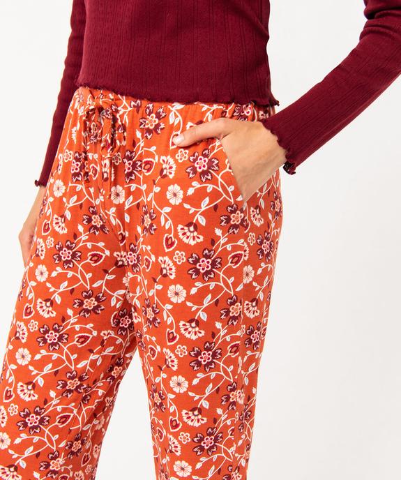 Pantalon de pyjama fluide femme vue2 - GEMO 4G FEMME - GEMO