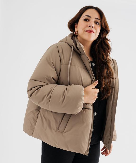 Doudoune à capuche femme grande taille vue2 - GEMO 4G GT - GEMO